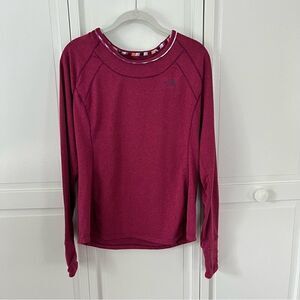 The North Face Women's Long Sleeve Athletic Fitted Top Wild Ginger color Large